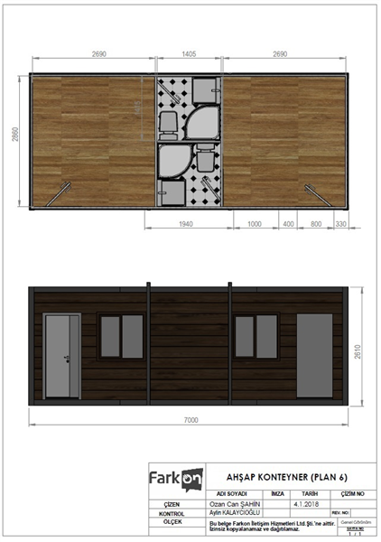 AHŞAP KONTEYNER (PLAN 6)